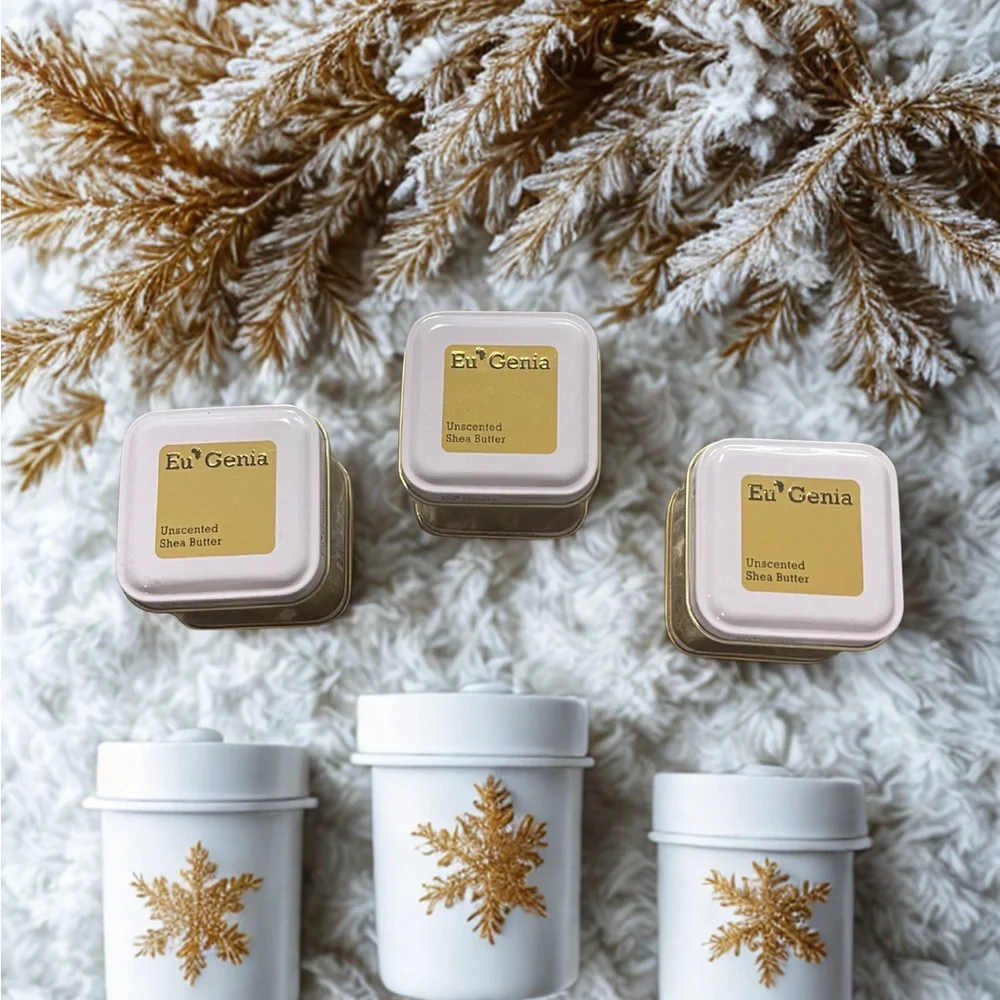 🎁 Eu’Genia Pure Unscented Shea Butter – Holiday Trio Gift Set (3 × 2 oz) - Picture 5 of 9